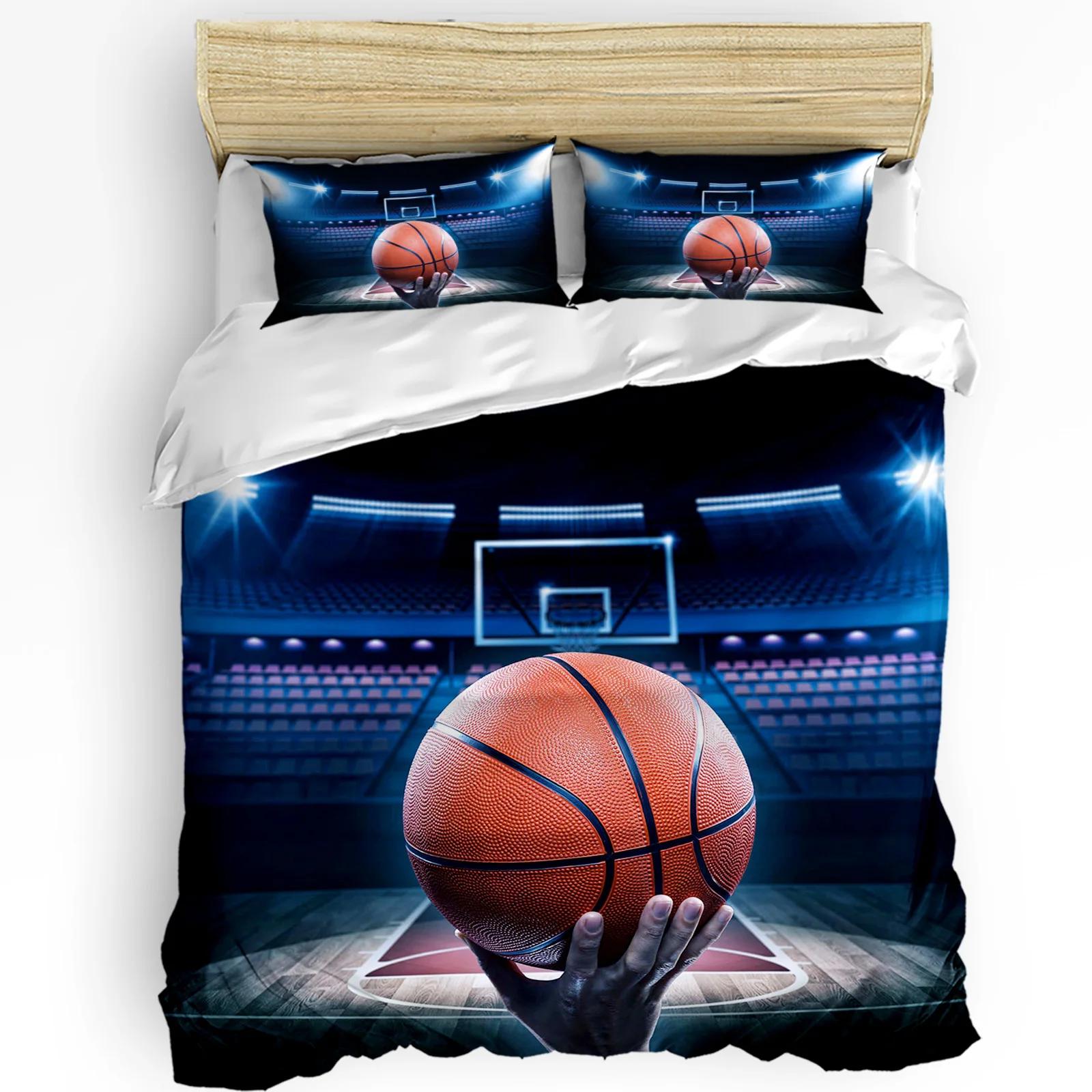 Basketball Court Playground Duvet CoverPillow Case Custom Comforter 3pcs Bedding Set Quilt Cover Double Bed Home Tex